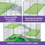 Jaula Multinivel para Roedores con Rampas y Plataformas de 18 x 30 x 29 Plg