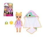 Muñeca Disney Princess Bebé Rapunzel de Baño con Accesorios y Cambio de Color