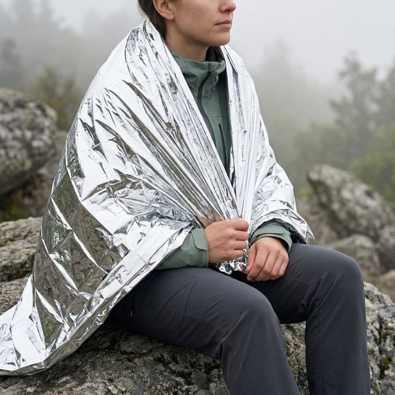 Manta Térmica Impermeable para Emergencias de 52 x 82.5 Plg