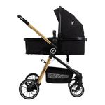 Travel System Mike 3 en 1 con Moisés, Portabebé y Capota Color Negro