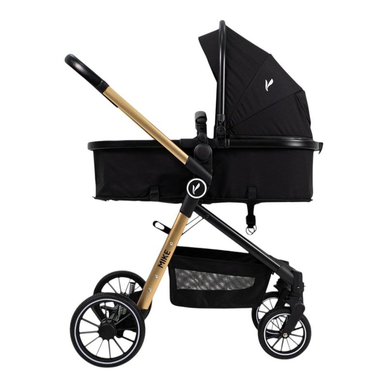 Travel System Mike 3 en 1 con Moisés, Portabebé y Capota Color Negro