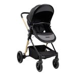 Travel System Mike 3 en 1 con Moisés, Portabebé y Capota Color Negro