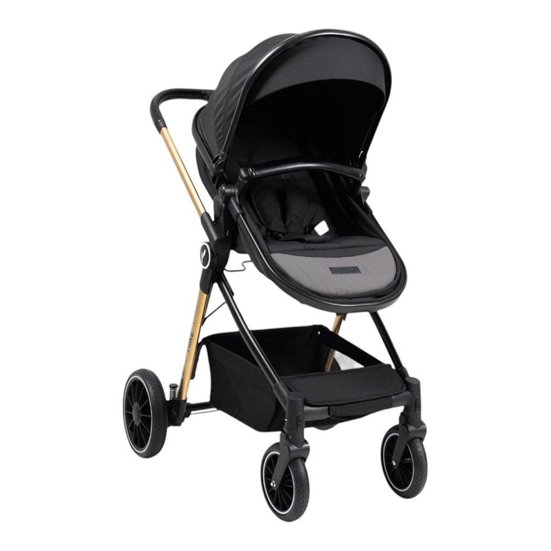 Travel System Mike 3 en 1 con Moisés, Portabebé y Capota Color Negro