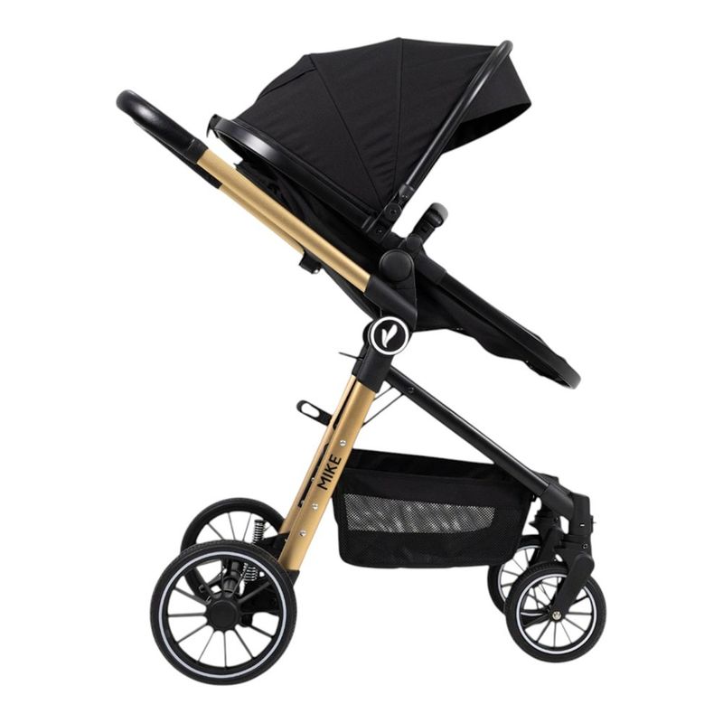 Travel System Mike 3 en 1 con Moisés, Portabebé y Capota Color Negro