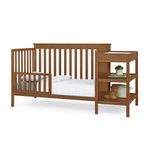 Cuna Ellie con Cambiador y Compartimentos de 175 x 80 x 105 cm Color Marrón