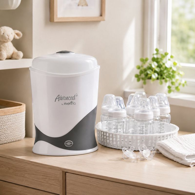 Esterilizador Eléctrico Advanced para 6 Pachas con Vapor y Apagado Automático