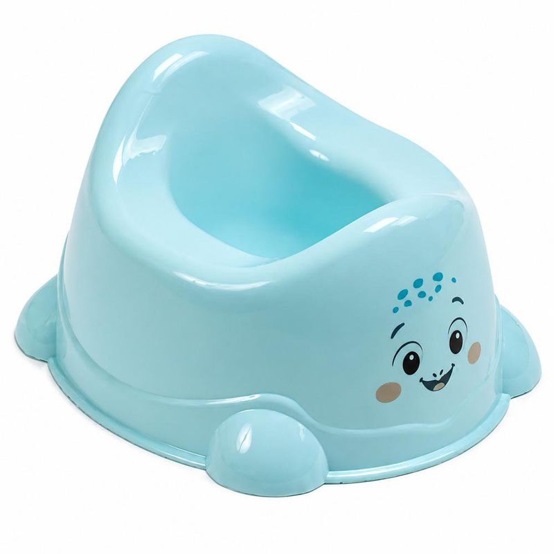 Set de Baño para Bebé Niño de Plástico Celeste con Tina y Bacinica, 9 Piezas