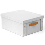Caja Organizadora Rectangular con Tapa Beige 26.5 x 31.5 x 14.5 cm