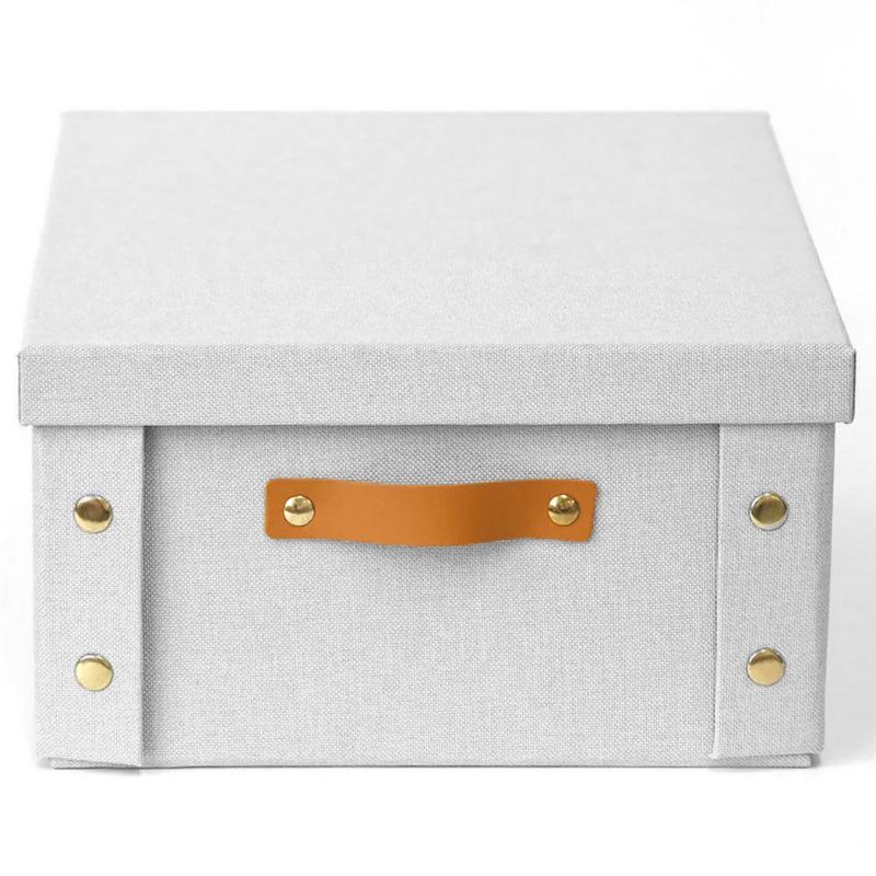 Caja Organizadora Rectangular con Tapa Beige 26.5 x 31.5 x 14.5 cm