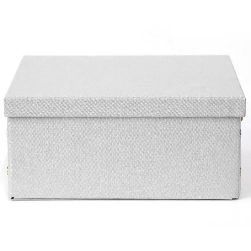 Caja Organizadora Rectangular con Tapa Beige 26.5 x 31.5 x 14.5 cm
