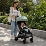 Carruaje de Paseo Pact Pro Compacto Reclinable con Bolsa de Transporte Color Gris Abyss