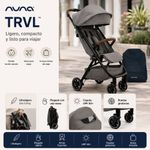 Carruaje de Paseo TRVL Compacto con Plegado Automático y Bolsa de Viaje Color Gris Granito