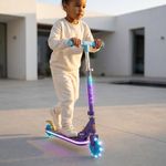 Monopatín Infantil Plegable con Diseño de Demon Hunters y Luces LED