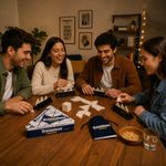 Juego de Mesa Triominos Original con 56 Fichas y 4 Soportes