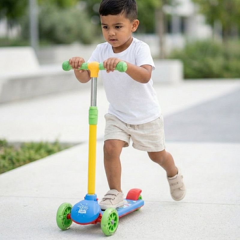 Scooter de 3 Ruedas Diseño Toy Story con Plataforma y Manubrio Multicolor