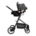 Travel System Mike 3 en 1 con Moisés, Portabebé y Capota Color Gris