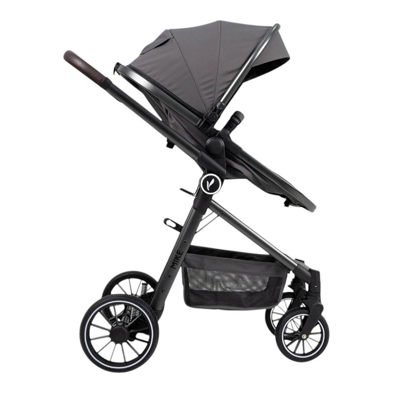 Travel System Mike 3 en 1 con Moisés, Portabebé y Capota Color Gris