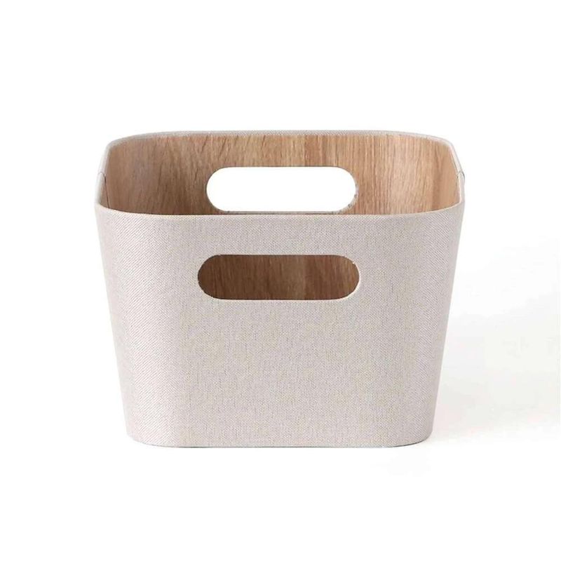 Set de 3 Canastas Organizadoras Beige 23 x 30.5 x 15.2 cm