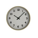 Reloj de Pared con Diseño Moderno 35 cm Color Blanco con Marco Natural