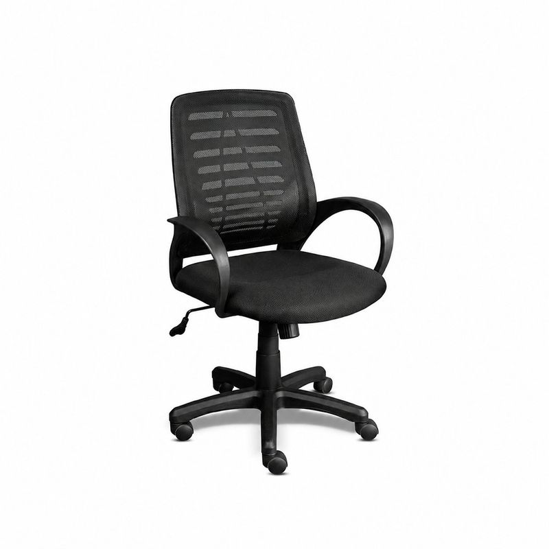 Silla Ejecutiva Ergonómica Negra con Reposabrazos