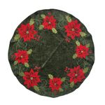 Mantel Navideño Redondo Pascuas Verde 85 cm