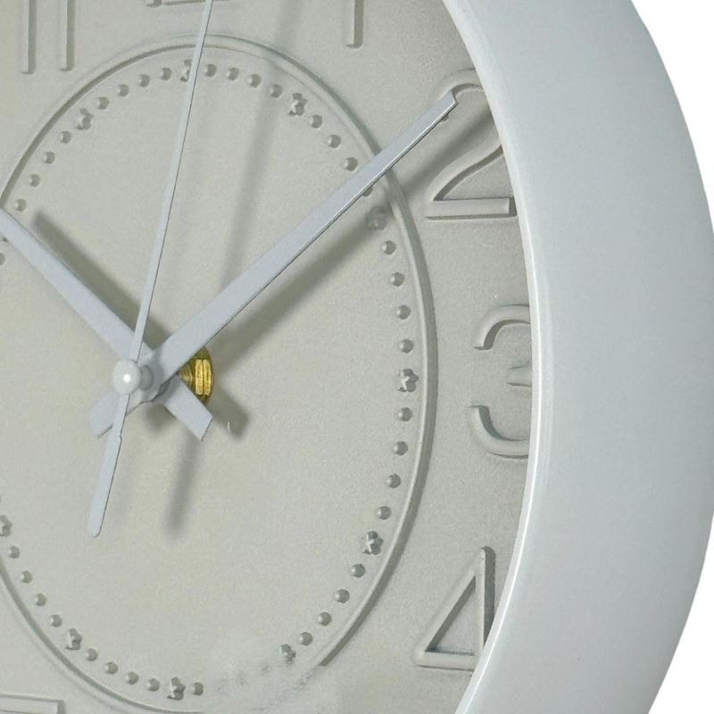 Reloj de Pared con Diseño Minimalista 20 cm Color Blanco