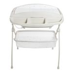 Bañera Onda Plegable con Cambiador y Organizador de 2 Niveles Color Beige