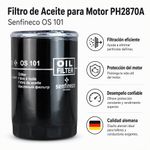 Filtro de Aceite para Motor PH2870A