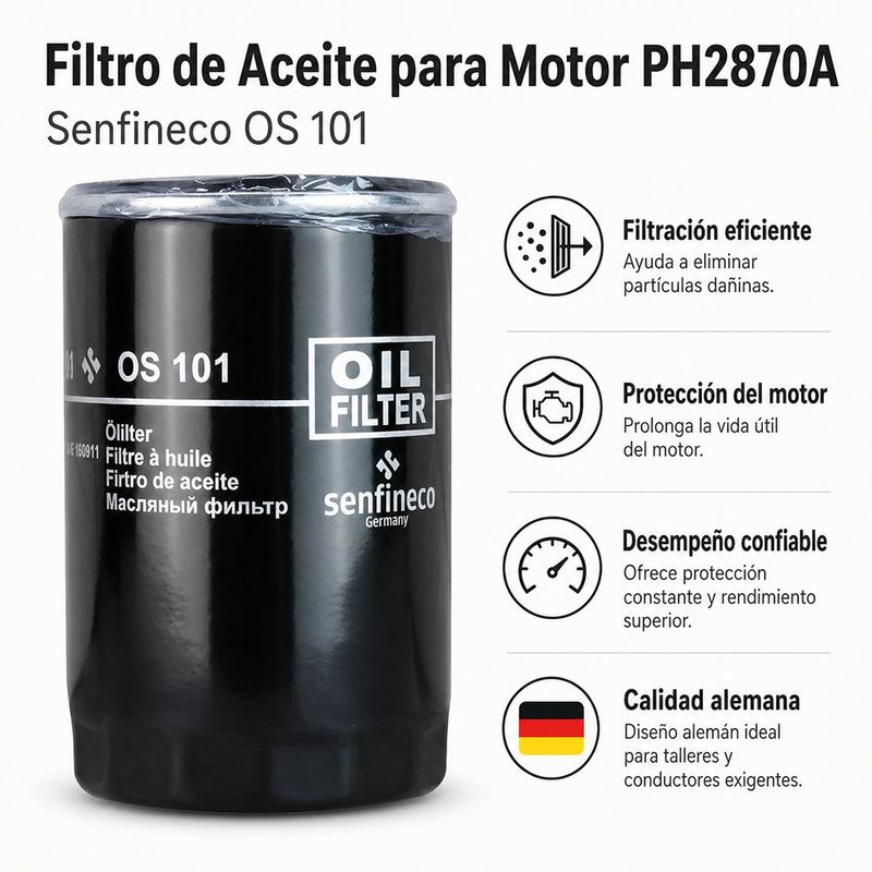 Filtro de Aceite para Motor PH2870A