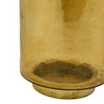 Porta Vela Decorativo Cilíndrico para Mesa y Hogar 23 cm Color Dorado