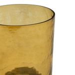 Porta Vela Decorativo Cilíndrico para Mesa y Hogar 23 cm Color Dorado