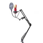 Pedestal de Escritorio para Micrófono DST260 Brazo Ajustable con Cable XLR Color Negro