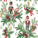 Set de 20 Servilletas Navideñas Cascanueces 33 x 33 cm
