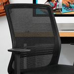 Silla Ejecutiva Ergonómica con Respaldo de Malla Color Negro
