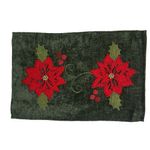 Individual Navideño Pascuas Verde 30 x 45 cm