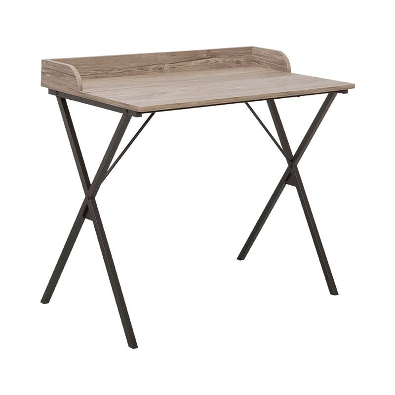 Escritorio para Computadora Compacto Marrón Canela y Negro 9.9 × 50 × 79 cm