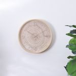 Reloj de Pared con Diseño Tipo Madera 35 cm Color Natural