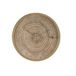 Reloj de Pared con Diseño Tipo Madera 35 cm Color Natural