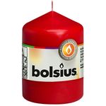 Vela Pillar Roja 5.8x5.8x8 Cm - Bolsius