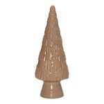 Árbol Navideño Decorativo de Vidrio Beige Sólido