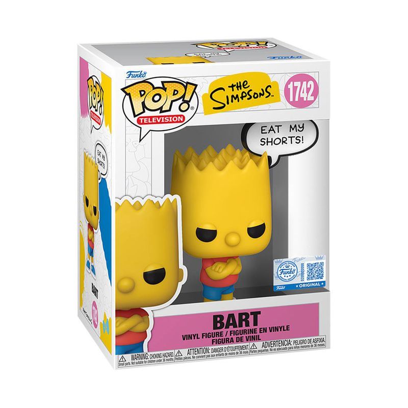 Funko Pop Television The Simpsons Bart Eat My Shorts Coleccionable de Vinilo #1742