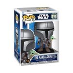 Funko Pop Star Wars The Mandalorian con Grogu Coleccionable de Vinilo #818