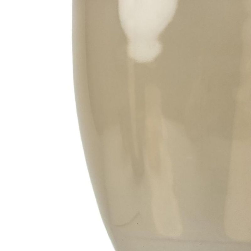 Florero Decorativo Ovalado 29 cm Color Crema