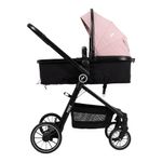 Travel System Mike 3 en 1 Rosado con Carruaje, Asiento Reversible y Portabebé