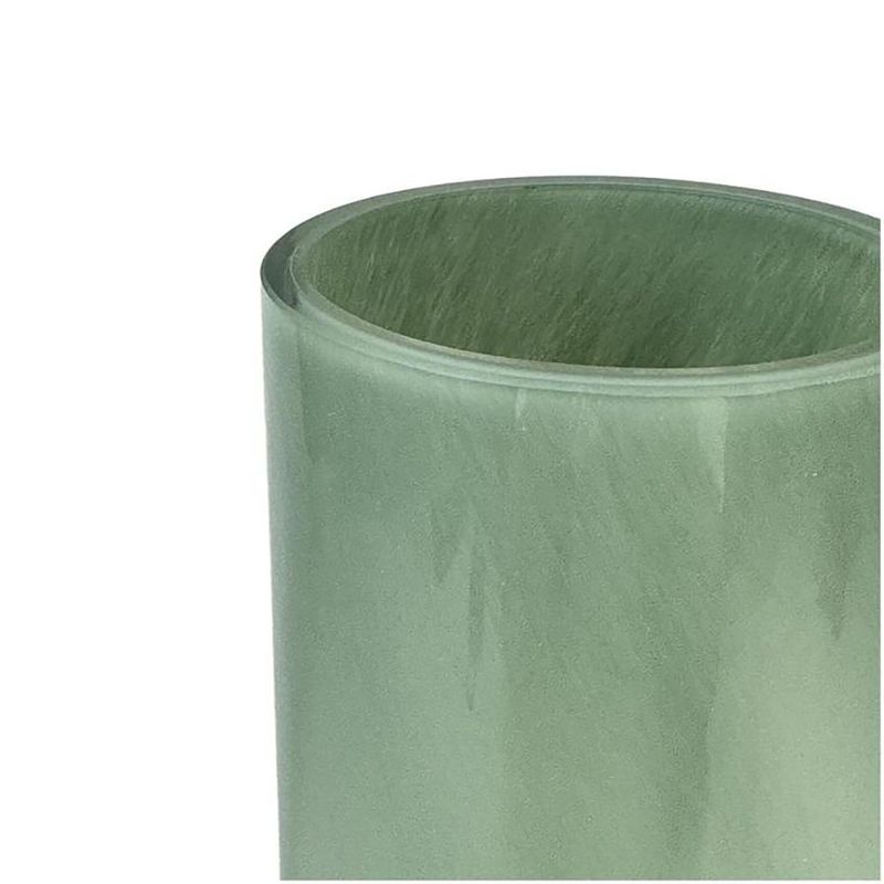 Florero Decorativo Doble Anillo 33 cm Color Verde