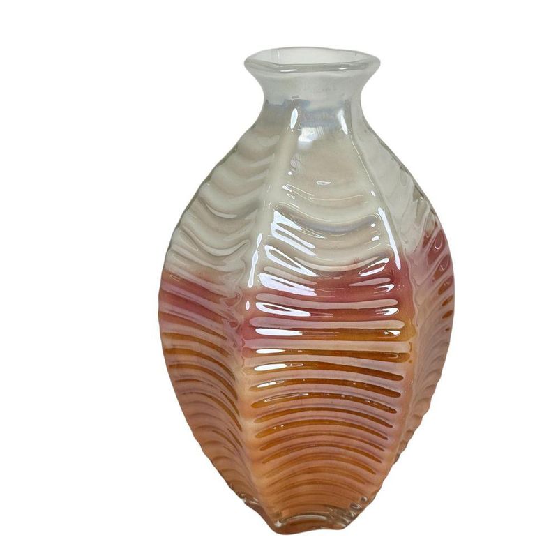 Florero Decorativo con Relieve 17 x 27 cm Multicolor
