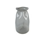 Florero Decorativo Plisado 21.5 x 20 x 34 cm Color Gris