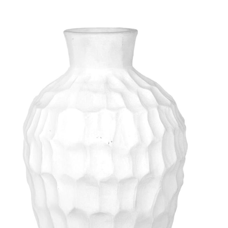 Florero Decorativo con Textura 34.5 cm Color Blanco