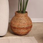 Florero Decorativo de Fibra 40 cm Color Natural