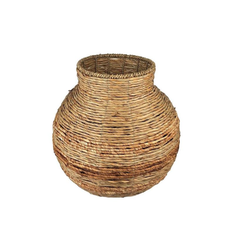 Florero Decorativo de Fibra 40 cm Color Natural